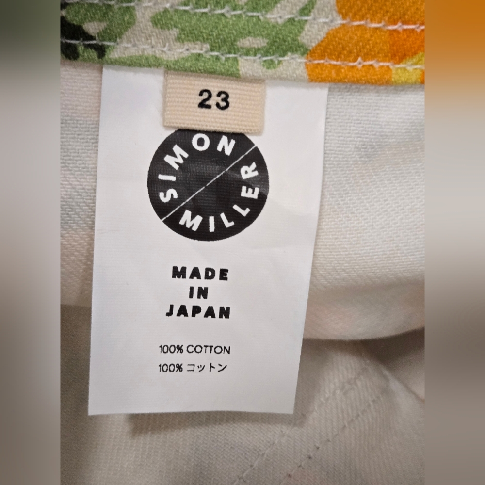 NWY Simon Miller Winter Blossom Floral Print Jeans MADE IN JAPAN‎ SZ 23 - Picture 16 of 16